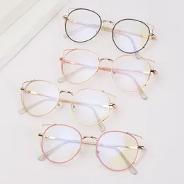 Sunglasses Fashion High-definition Metal Glasses Optical Spectacle Eyeglasses Flat Mirror Eyewear