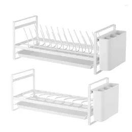 Kitchen Storage Dish Drainer Rack Plate Drying Utensil Holder For Cutting Boards