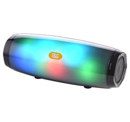 TG165 Support TF Card USB FM Radio LED Light Flash Portable Wireless Bluetooth Speaker Stereo Music Players BT50 Column Subwoofer7749140