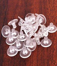 Silicone Earring Backs Pads Secure Rubber Earrings Stoppers Bullet Earring Clutch Stoppers Ear Safety Backs Replacement for Fish H3034078