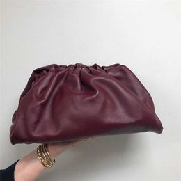 Pouchs Handbag BottegsVeneta Sheepskin 7A Genuine Leather Breathable Cool Soft Cowhide Leather Handbag Single Dumpling AttitudeQQ