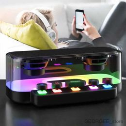 Computer Speakers Piano Keys Gaming Bluetooth Speaker 3D Surround RGB Computer Soundbar Wireless Column Subwoofer Music Centre for Laptop PC TV