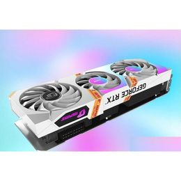 Graphics Cards Colorf Rtx3060/Ti Card Bl-In Ad Vcan Gaming Desktop Computer White Independent 2060 Drop Delivery Computers Networking Otb45