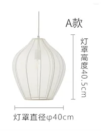 Pendant Lamps Japanese Handmade Cloth Lantern Lights Living Room Modern Home Bedroom El Restaurant Nordic Art Luxury Hanging