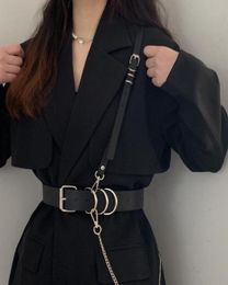 Belts 2021 Leather Body Harness Chain For Women Erotic Sexy Bondage Female Gothic Harajuku Waist Belt Chest Cage7584853