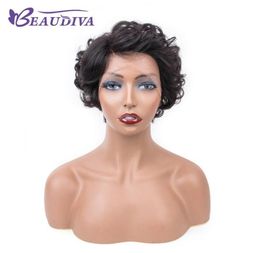 Curly Human Hair Wig Brazilian Short Bob Lace Front Human Hair Wigs For Black Women Full and Thick 2874395