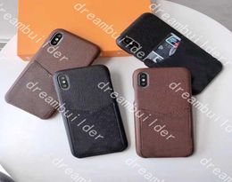 TOP Fashion iPhone Cases For 13 Pro Max 12 12Pro 13PRO 11 XR XS XSMax PU leather phone cover cardholder with box3427855
