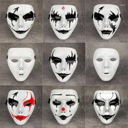 Party Supplies Kids Mask Selling Halloween Props Masquerade Full Face Hip Hop Adult Hand-painted White Street Dance Men