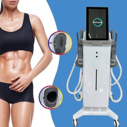 New Model HI-EMT 4 Handles Muscle Stimulation Body Exerciser for Sculpting Muscle Fat Blasting Waist Thinning EMS + RF Firming Vertical Salon