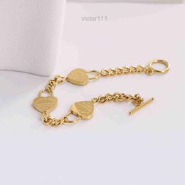 2024Tiffanyism bracelet Luxury Designers Bracelet gold bracelet for women Love Jewelry Stamp engraving letter Bracelet Fashion Elegant Jewelry Gift B IVM4