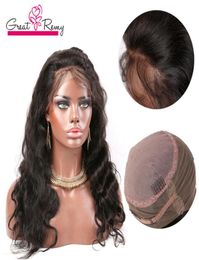 PrePlucked 360 Lace Wig with Baby Hair Virgin Hair Circular Frontal Extra Weft on Top Loose Deep Waves Body Wave Pre Plucked 360 1590332