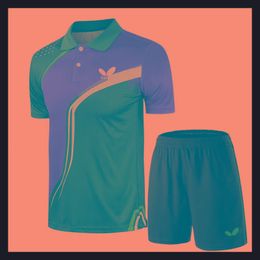Skirts 2 Pcs Tennis Suit Set For Men Women Kids Table Tennis Jerseys Badminton T Shirt + Tennis Shorts Set Grym Sport Clothes