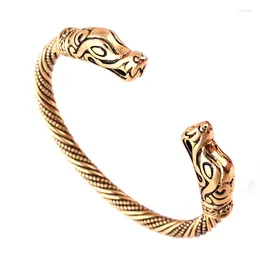 Bangle Trendy Jewellery Open Bracelet Dog Pattern Viking Feeling Style Personality Design Zinc Alloy Provide Drop