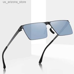 Sunglasses Sunglasses For Men Brand Vintage Rectangle Polarised Nylon Lens Sun Glasses Outdoor Driving Sports Fashion Eyewear For Male 8807 Q240102