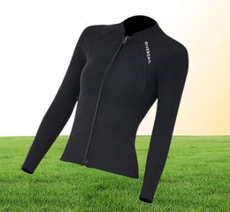 Swim Wear DIVE SAIL Women Neoprene Wetsuit Tops Long Sleeve Swimsuit Shirt Womens AntiUV Spearfishing Diving Wetsuits Jacket2606270