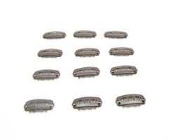 Smallest 24cm 6 Teeth Hair Clips for Hair ExtensionsToupees ClipsHair Extension ToolsLight Brown100pcs5293664
