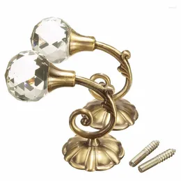 Curtain Hanger Metal Accessory Hooks Storage Wall Holder Ball Large One Tie Tassel 60 Home Back 79mm Crystal Cutain Pair X