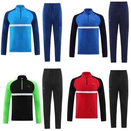 Fleece Mens Tracksuits Half Zip Up Designer Tech Sportswear Casual Fashion Quick Drying Suit Workout Clothes Size 2XL mencoat cheap mac
