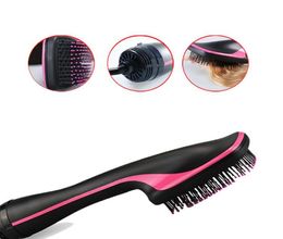 Professional OneStep Hair Dryer Blower Brush BlowDryer Electric Air Fan Negative Ion MultiFunctional Straightener Comb8383099