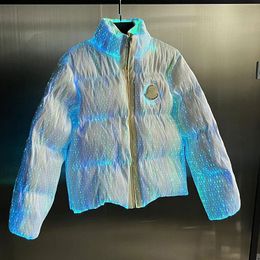 LED Lighting Fluorescent Down Jackets Filled Coat Best Selling Monsters Palm Fiber Optic Down Jacket Maya Angels Men Women 1T7B5