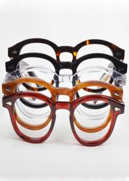 WholeRound Handmade Acetate Frame Women Johnny Depp Glasses Men Brand Designer gles Optical Spectacle frame Demi Myopia4464318