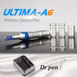 Roller Derma pen High Quality Dr.pen A6 Auto Electric Micro Needle pen with 2 batteries Rechargeable korea dermapen