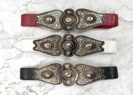 Belts Fashion Vintage Plus Size Corset Belt Black Leather Waist For Women Wide Elastic Big Femme Dress 2022Belts Enek226230529
