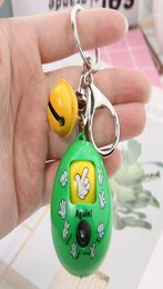 2019 New Mixed Family Mora Games Keychain Rock Paper Scissors Play Toy Key Chain Face Dolls Keychains Round Egg Keychain17686292