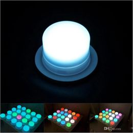 Lights New LED Furniture Lighting Battery Rechargeable Led Bulb RGB Remote Control Waterproof IP68 Swimming Pool Lights