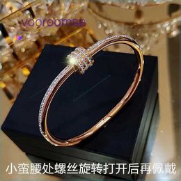 Car tires's Designer Bracelets for women and men Titanium steel bracelet with non fading Colour diamond inlay light luxury ren With Original Box