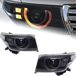 Car Headlight for Toyota Land Cruiser 2007-20 15 LC200 Headlight Assembly Light Turn Signal LED Car Head Lamp