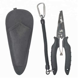 New Design Rubber Handle Fishing Equipment Pesca Tools Products Stainless Steel Titanium Pliers