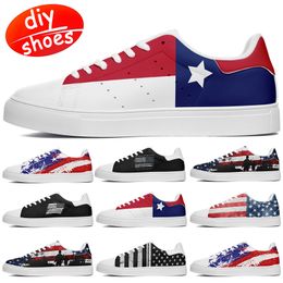 1942 Customized shoes skateboard shoes lovers diy shoes Retro casual shoes men women shoes outdoor sneaker the Stars and the Stripes white black big size eur 35-48