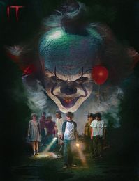New IT Movie Pennywise Stephen King Horror Art Canvas Poster Modern HD Print Oil Painting Wall Art Painting Picture Poster For Roo7366882