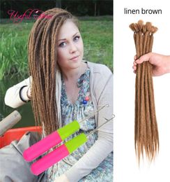 DREADS crochet hair extensions Synthetic Dreads inch Handmade Dreadlocks Extensions Reggae Crochet HipHop Dreads Crochet Braiding2007036