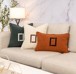 Pillow Case Top Living Room Sofa Cushion Office Homestay Hotel Bedside Cushion Backrest Yellow Pillow Cover with Core