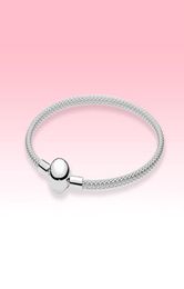 Women Sterling silver Mesh Bracelet bangle Bracelets Summer Jewelry for Ball Clasp Bracelets with Original box sets1128505