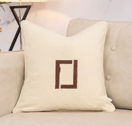 Pillow Case Nordic Style Living Room Sofa Cushion Office Homestay Hotel Bedside Cushion Backrest Yellow Pillow Cover with Core
