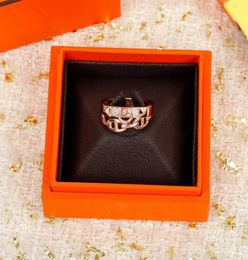 S925 silver hollow design band ring with diamonds in 18k rose gold plated for women engagement Jewellery gift have box stamp PS33853978130