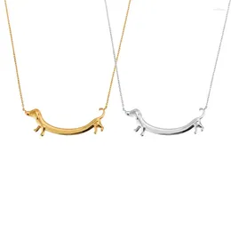 Pendant Necklaces Adjustable Length Dachshund Necklace Clavicle Chain Adornment Jewellery