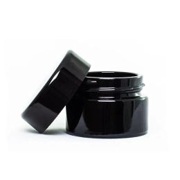 Großhandel Schwarzes Glas Flasche 5ml 10 ml 15 ml 20ml 30 ml 50 ml mit klassischem Schraublid Defle leer DAB Gläser Konzentratbehälter Hochqualität LL