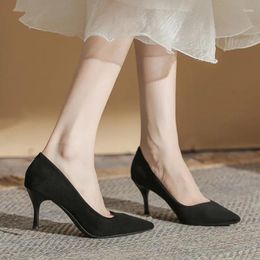 Dress Shoes Black High Heels 2024 Fashion Work Stiletto Ladies Pumps