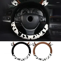 Steering Wheel Covers Car Cover Cow Print Breathable Horn Accessories For Cars SUVs Off-Road