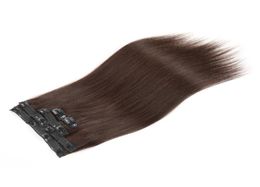 Cheap clip in Human hair extensions natural black color Brown Color Blonde Color options 160g 18pieces set DHL7943060