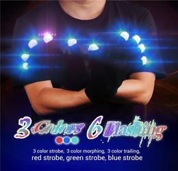 LED Finger Lights LED Gloves Light Up Gloves 3 Colours 6 Modes Flashing Finger Rave Gloves for Christmas Party Dance9417873