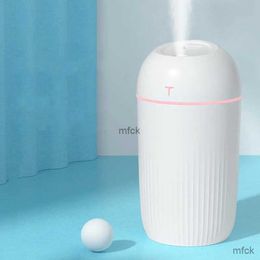 Humidifiers Mini Air Humidifier 420ML Humidify Cup Home Car USB Fogger Mist Maker with LED Night Lamp New Humidifier