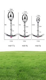 Massage Metal Crystal Anal Plug Stimulator Stainless Steel Jewellery Beads Butt Dildo Sex Toys Products For Woman Men Sho6198859