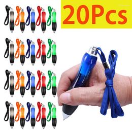 20Pcs Retractable Large Fat Ballpoint Pen 5 Colours Handwriting Aid With Suspension Cord