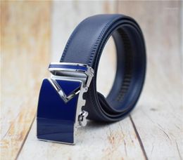 Belts Cow Leather Men Belt Blackbluewhitebrownred Automatic Buckle Designer Male 2022 Fashionable Trouser For8395012