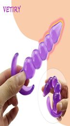 Anal Toys Anal Beads Jelly Anal Plug Butt Plug Gspot Prostate Massager Silicone Adult Sex Toys For Woman Men Gay Erotic Products3404016